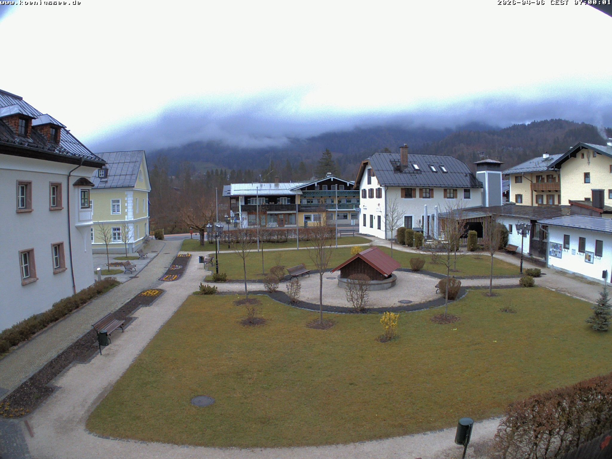 Archiv Foto Webcam Haus des Gastes - Königssee