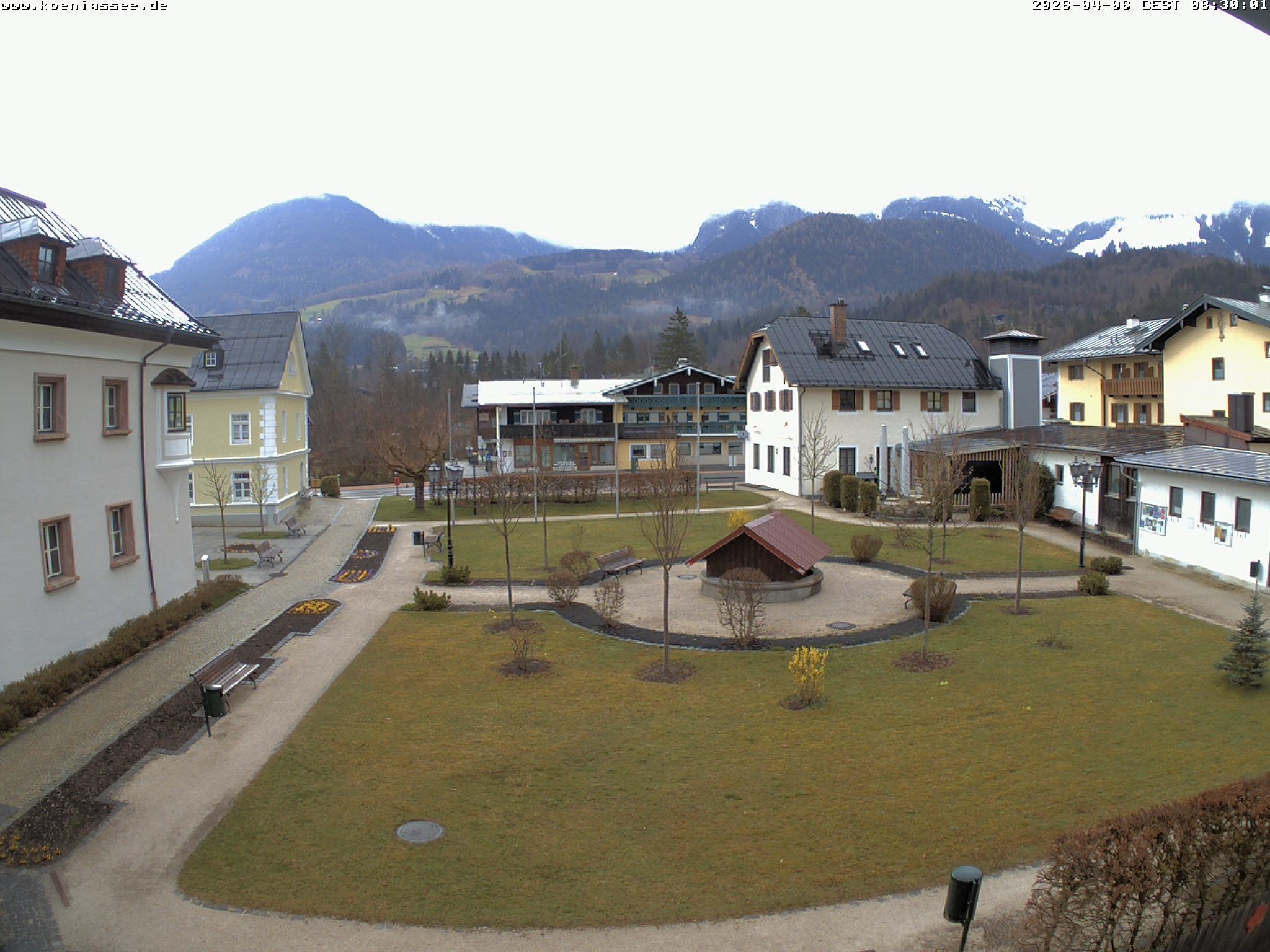 Archiv Foto Webcam Haus des Gastes - Königssee