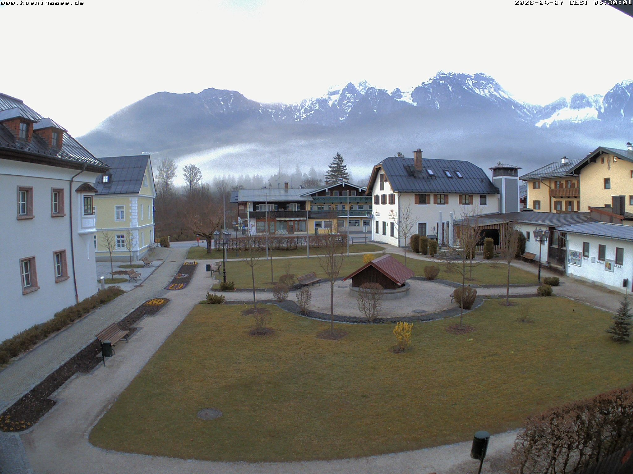 Archiv Foto Webcam Haus des Gastes - Königssee