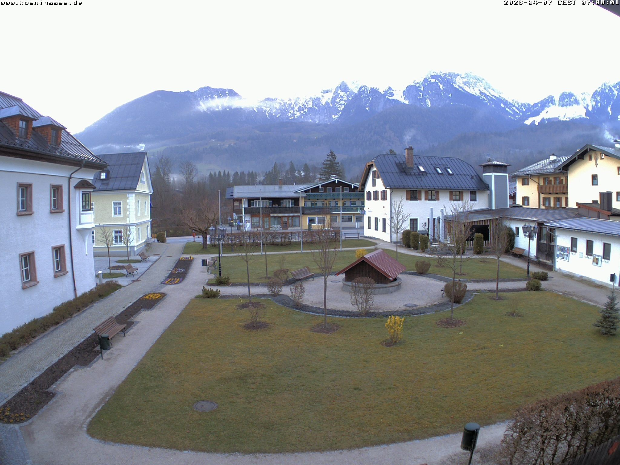 Archiv Foto Webcam Haus des Gastes - Königssee