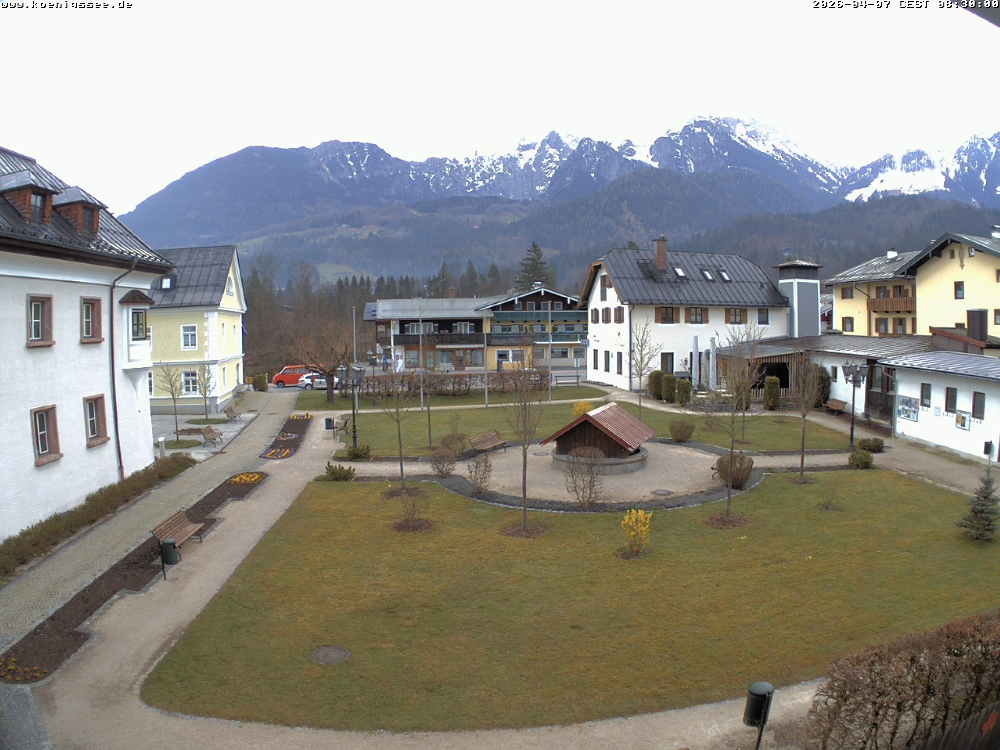 Archiv Foto Webcam Haus des Gastes - Königssee