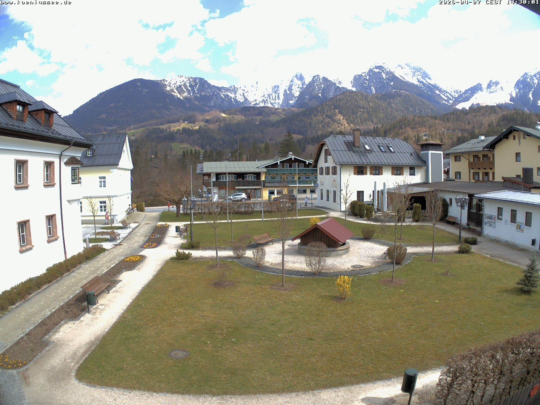 Archiv Foto Webcam Haus des Gastes - Königssee