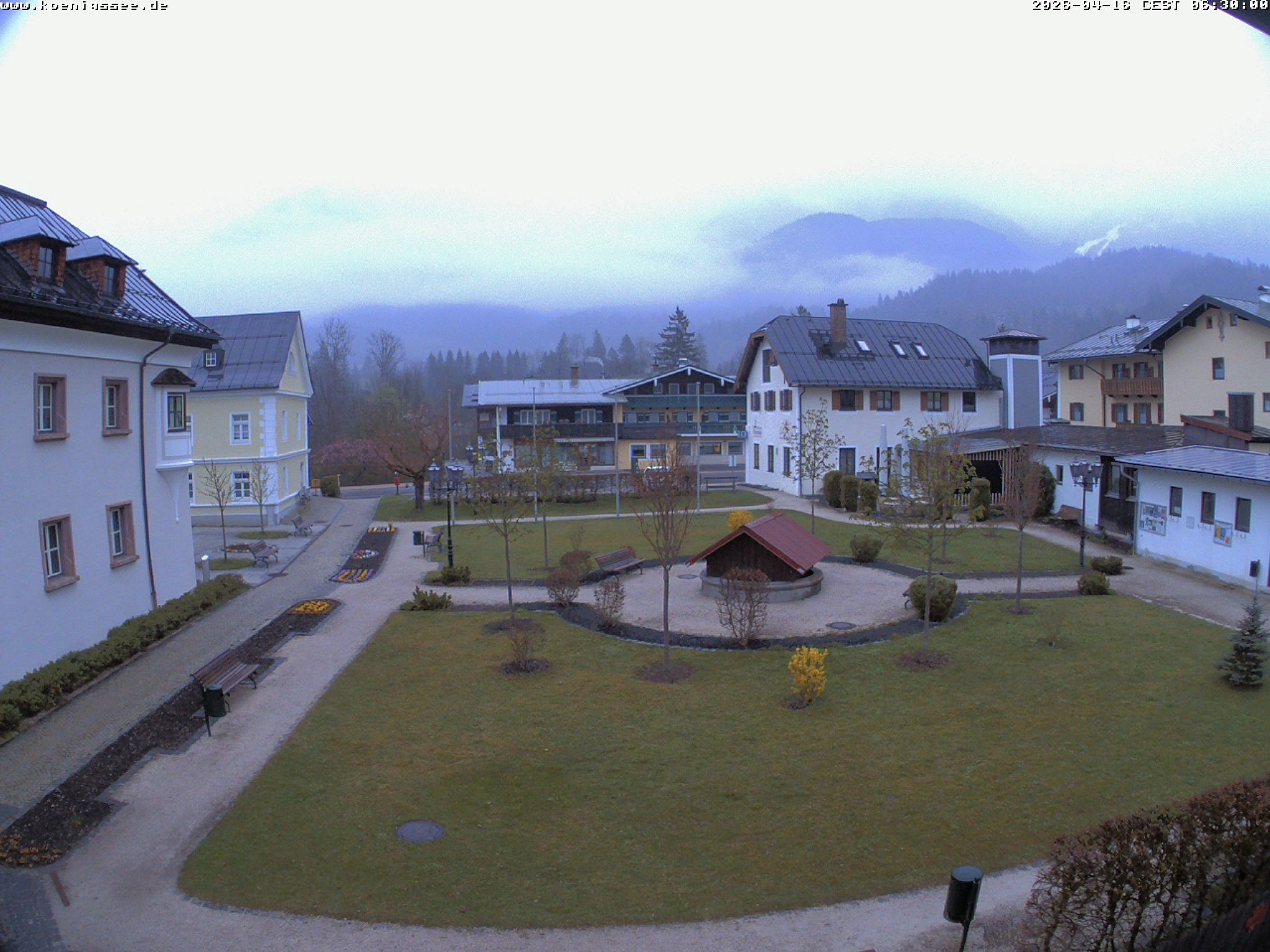 Archiv Foto Webcam Haus des Gastes - Königssee