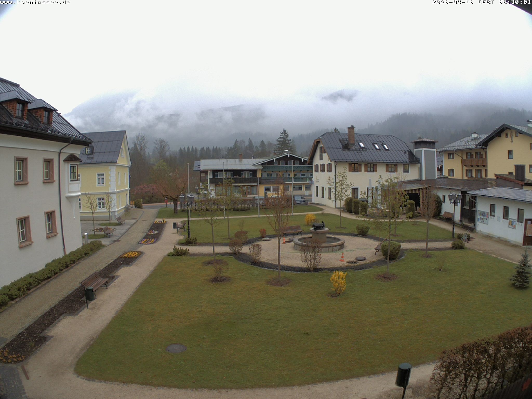 Archiv Foto Webcam Haus des Gastes - Königssee