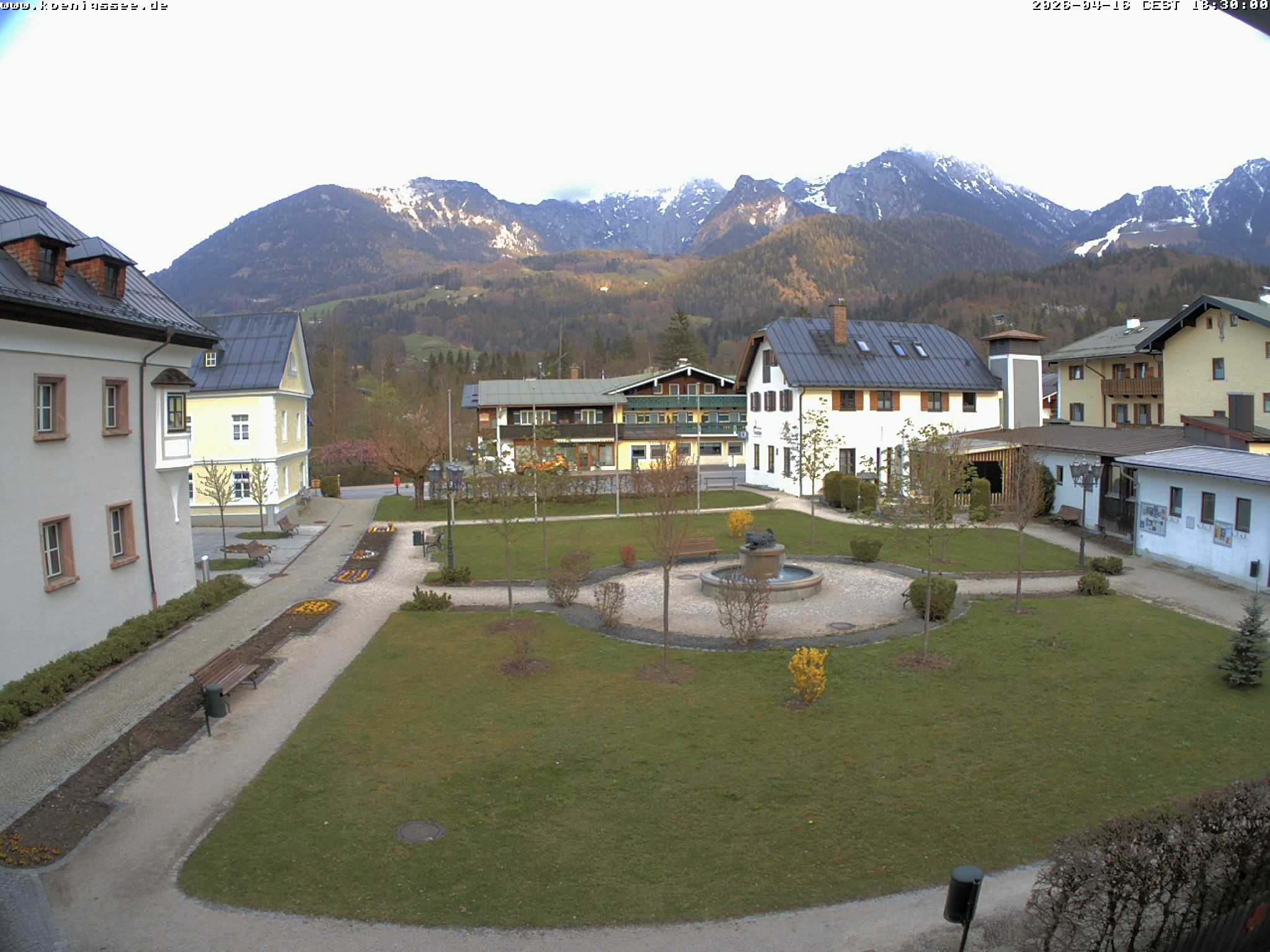 Archiv Foto Webcam Haus des Gastes - Königssee
