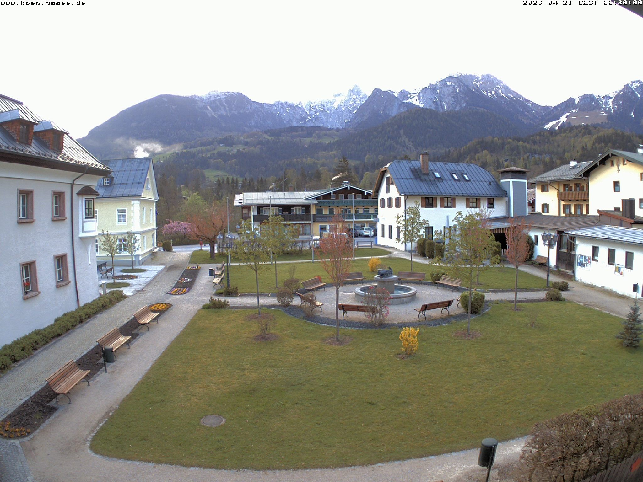 Archiv Foto Webcam Haus des Gastes - Königssee