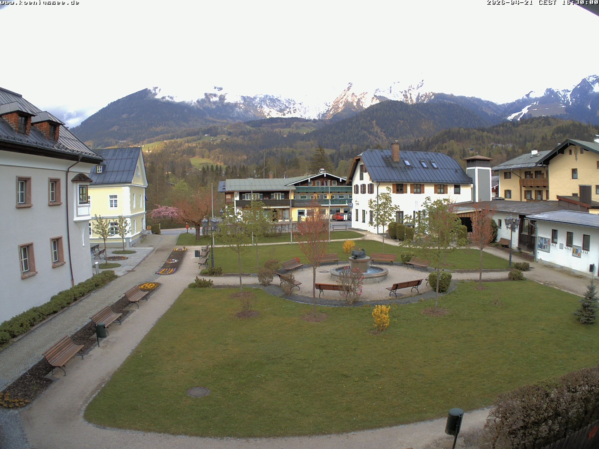 Archiv Foto Webcam Haus des Gastes - Königssee