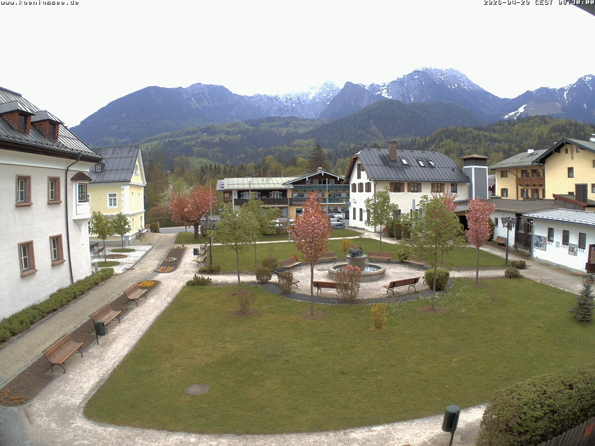 Archiv Foto Webcam Haus des Gastes - Königssee