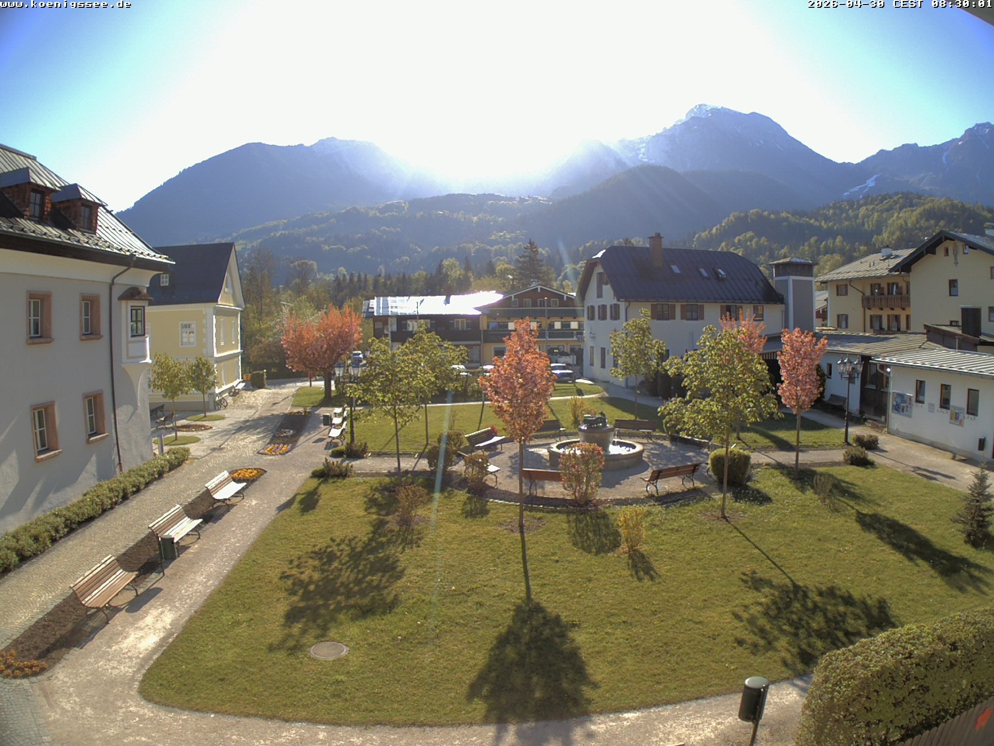 Archiv Foto Webcam Haus des Gastes - Königssee