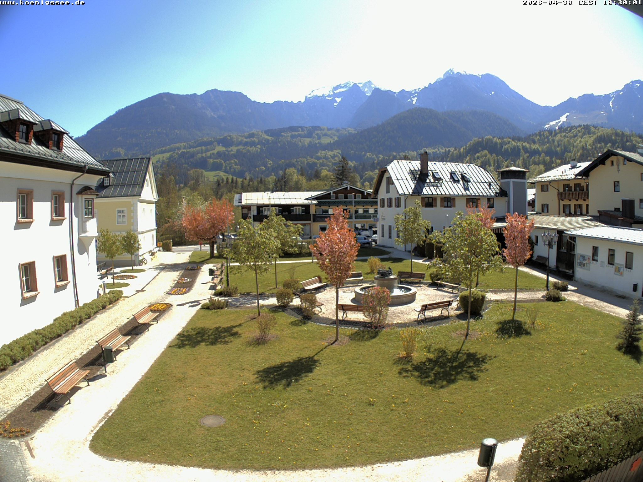 Archiv Foto Webcam Haus des Gastes - Königssee