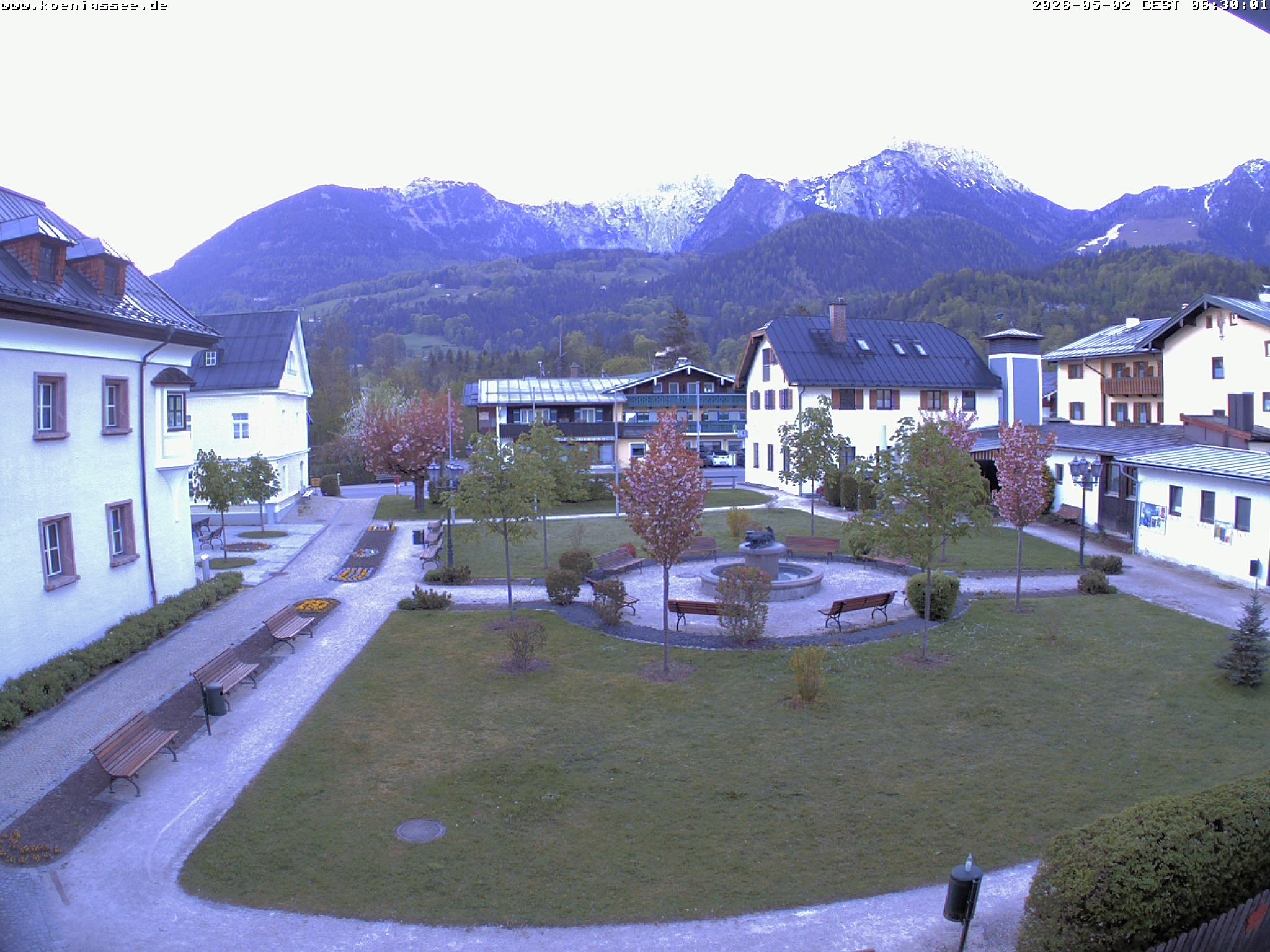 Archiv Foto Webcam Haus des Gastes - Königssee