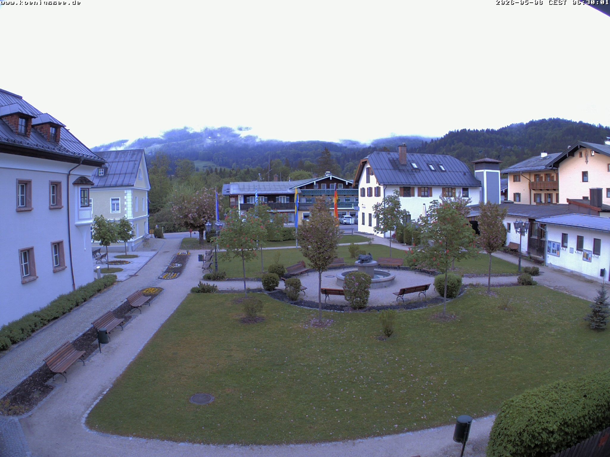 Archiv Foto Webcam Haus des Gastes - Königssee