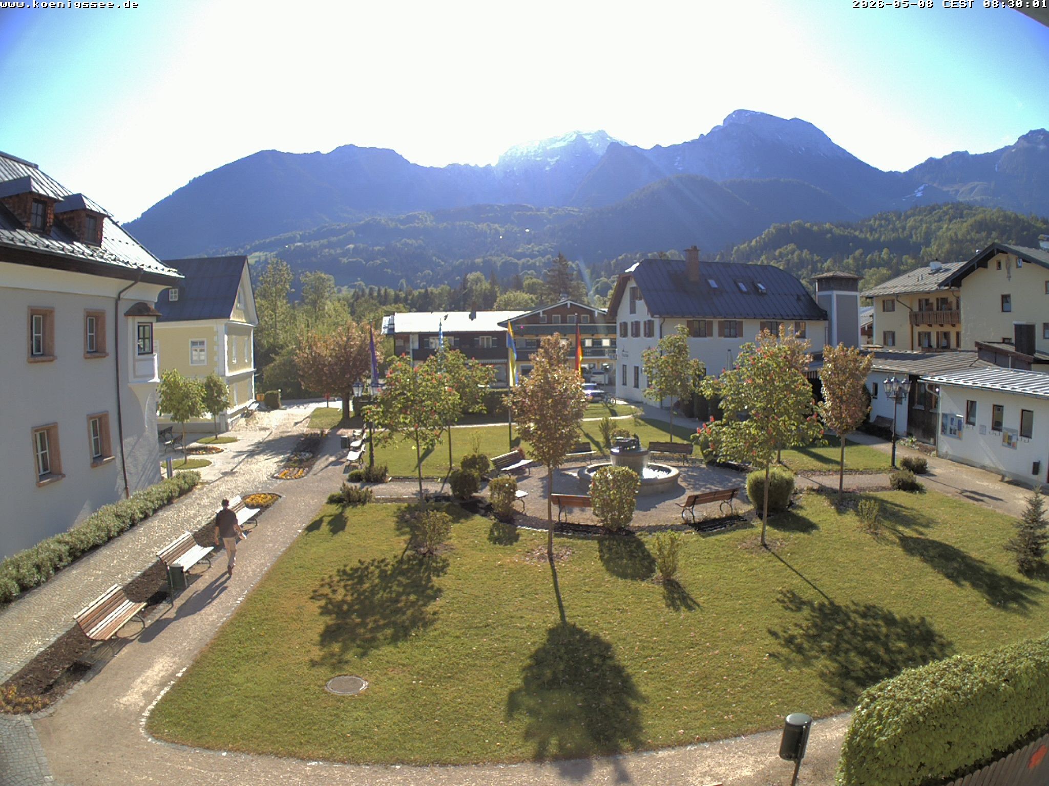 Archiv Foto Webcam Haus des Gastes - Königssee
