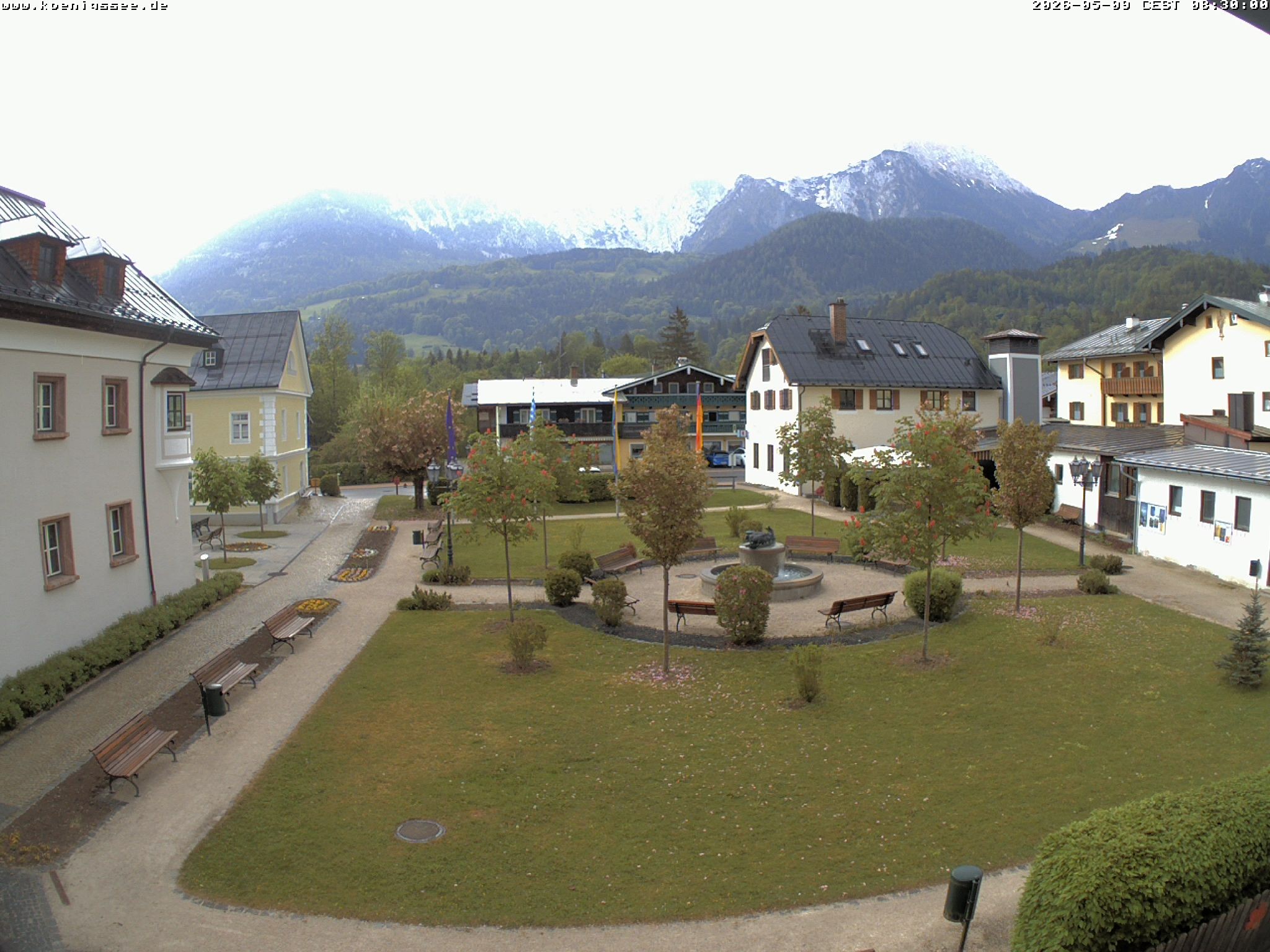 Archiv Foto Webcam Haus des Gastes - Königssee