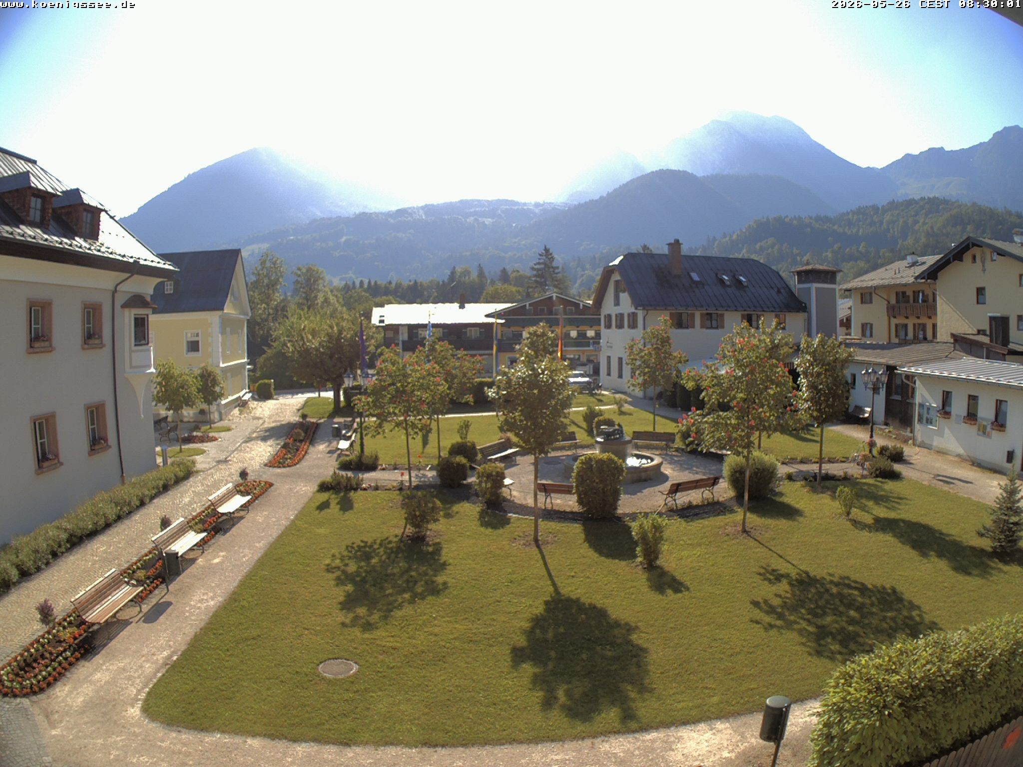 Archiv Foto Webcam Haus des Gastes - Königssee