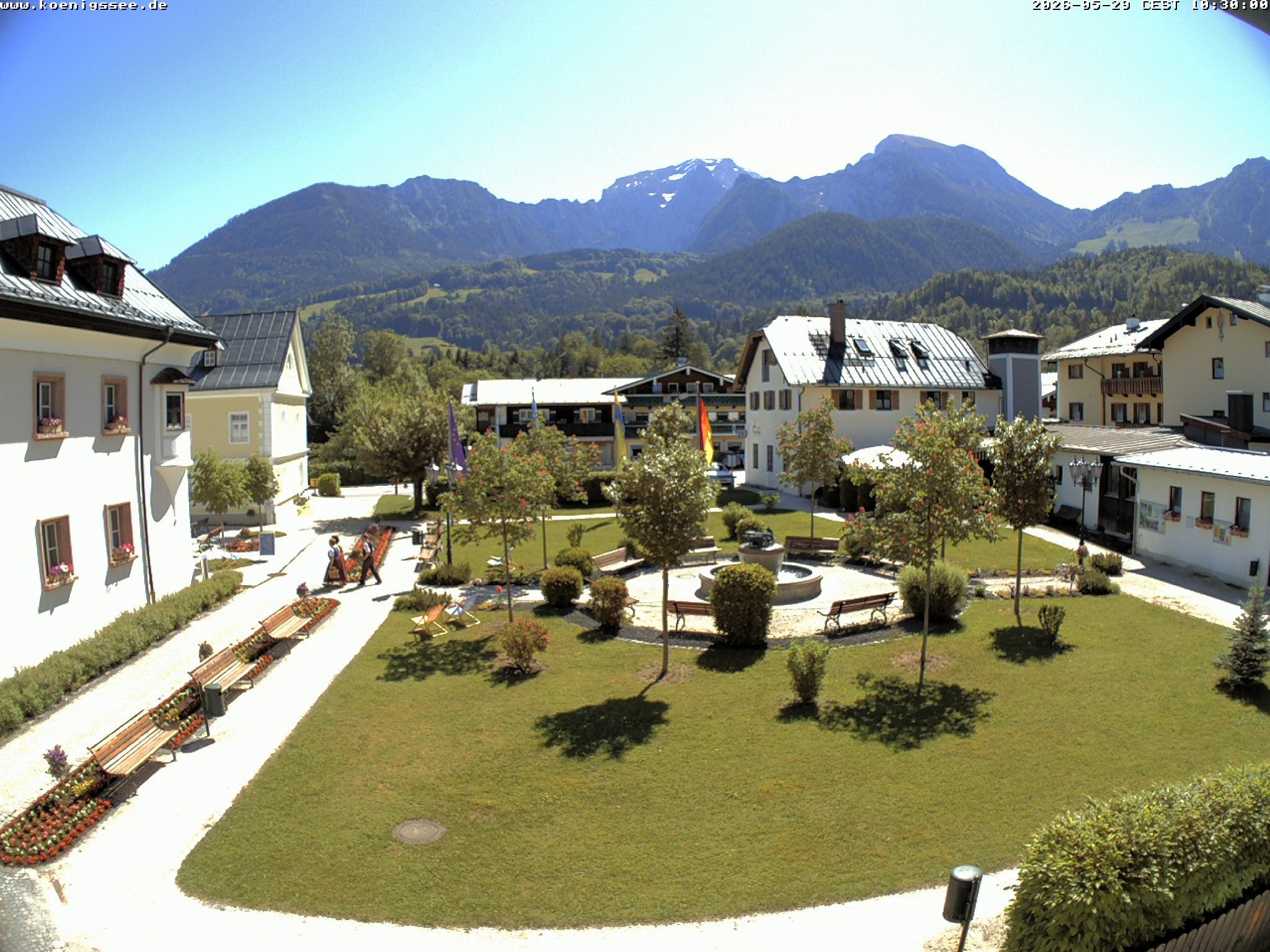 Archiv Foto Webcam Haus des Gastes - Königssee