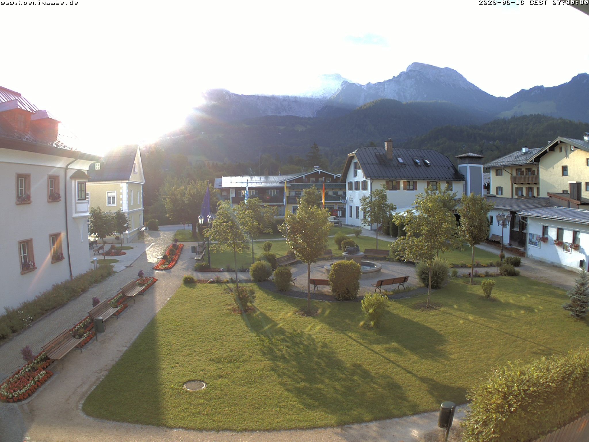 Archiv Foto Webcam Haus des Gastes - Königssee