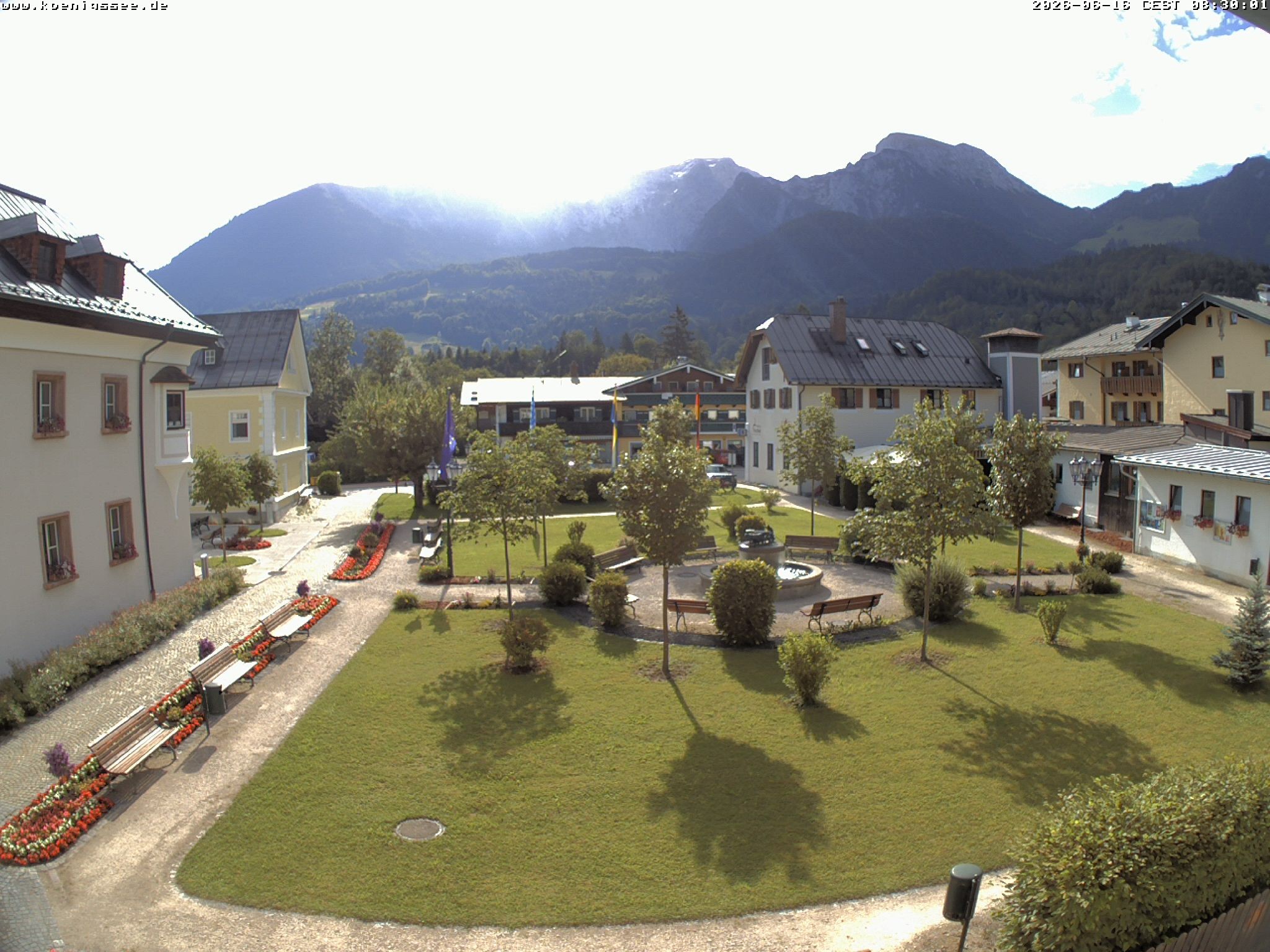 Archiv Foto Webcam Haus des Gastes - Königssee