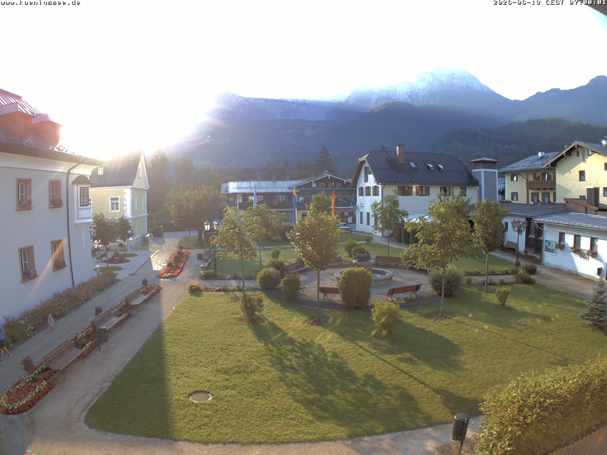 Archiv Foto Webcam Haus des Gastes - Königssee