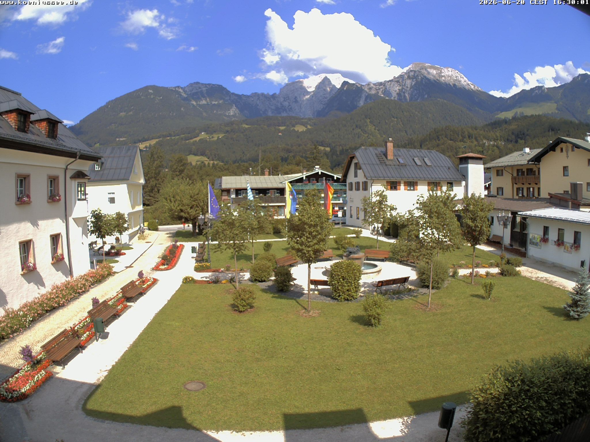 Archiv Foto Webcam Haus des Gastes - Königssee