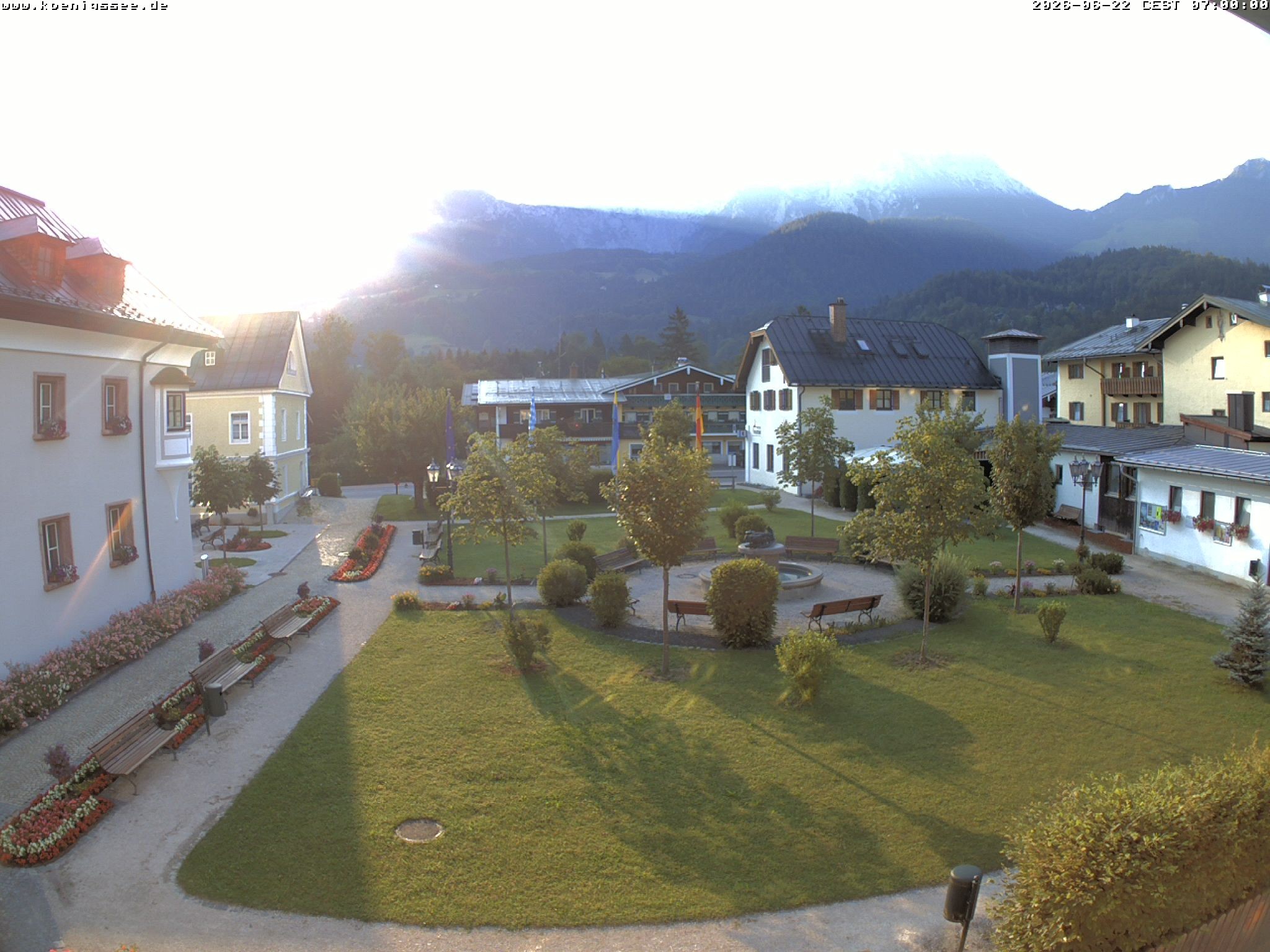 Archiv Foto Webcam Haus des Gastes - Königssee