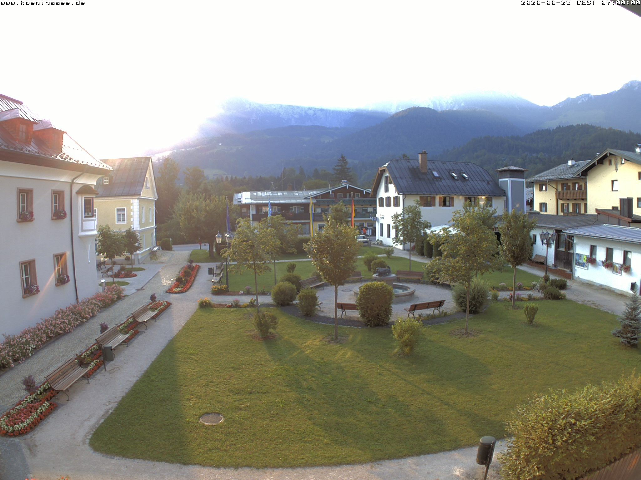 Archiv Foto Webcam Haus des Gastes - Königssee