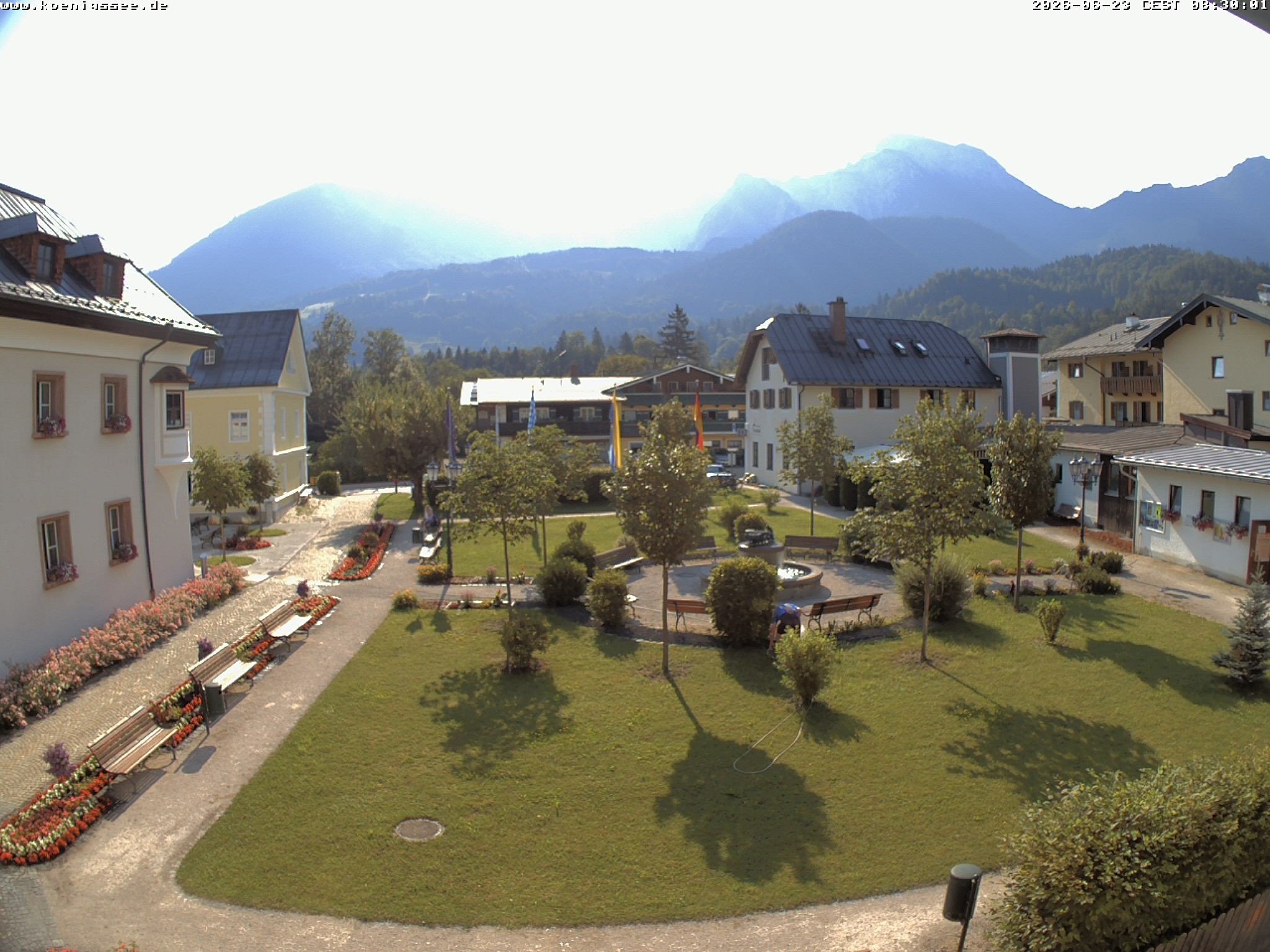Archiv Foto Webcam Haus des Gastes - Königssee