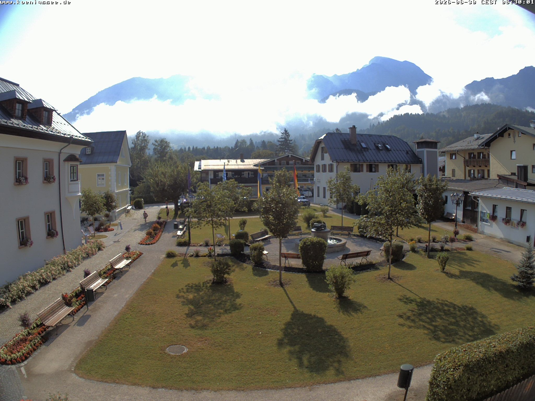 Archiv Foto Webcam Haus des Gastes - Königssee