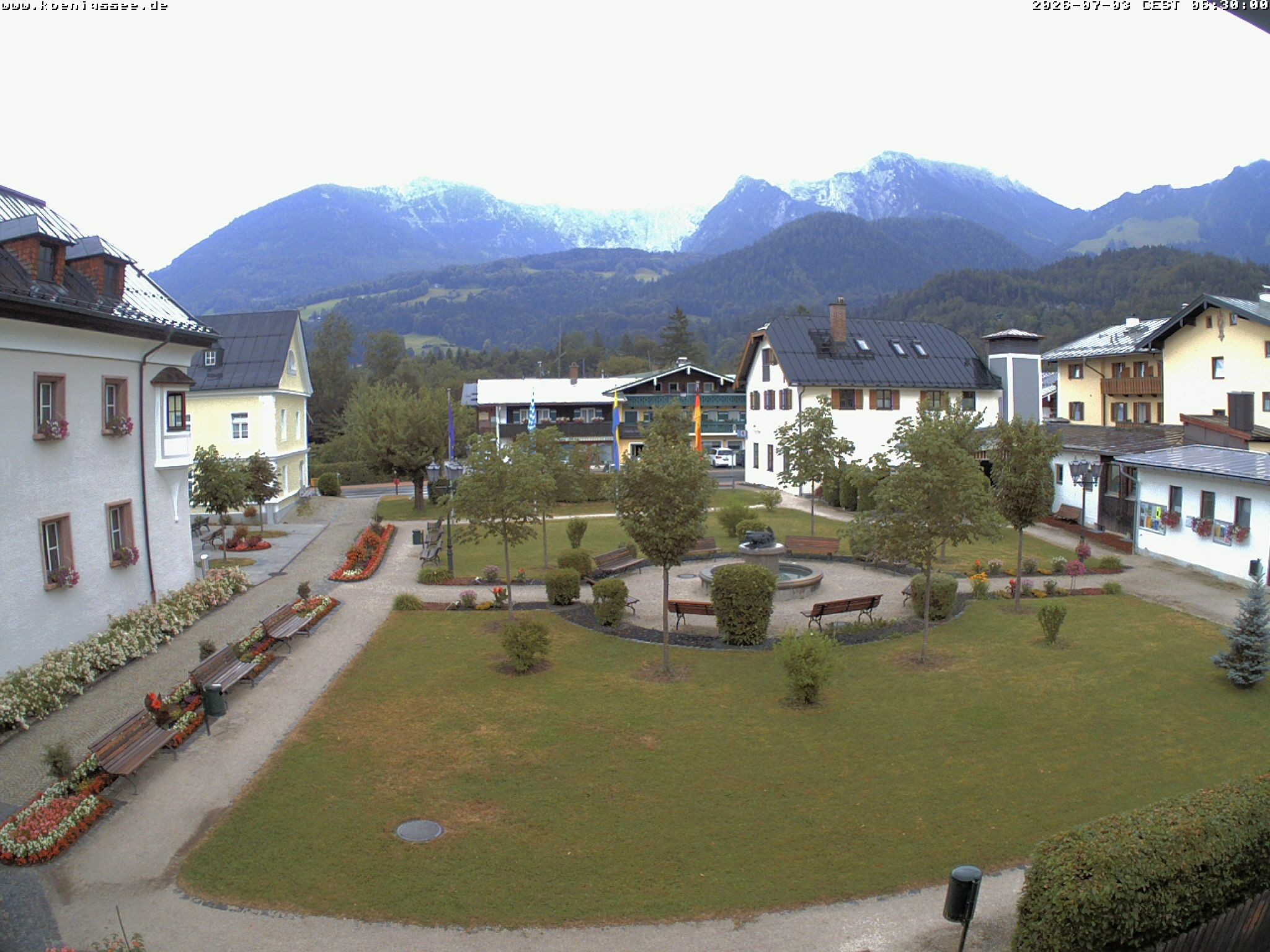 Archiv Foto Webcam Haus des Gastes - Königssee