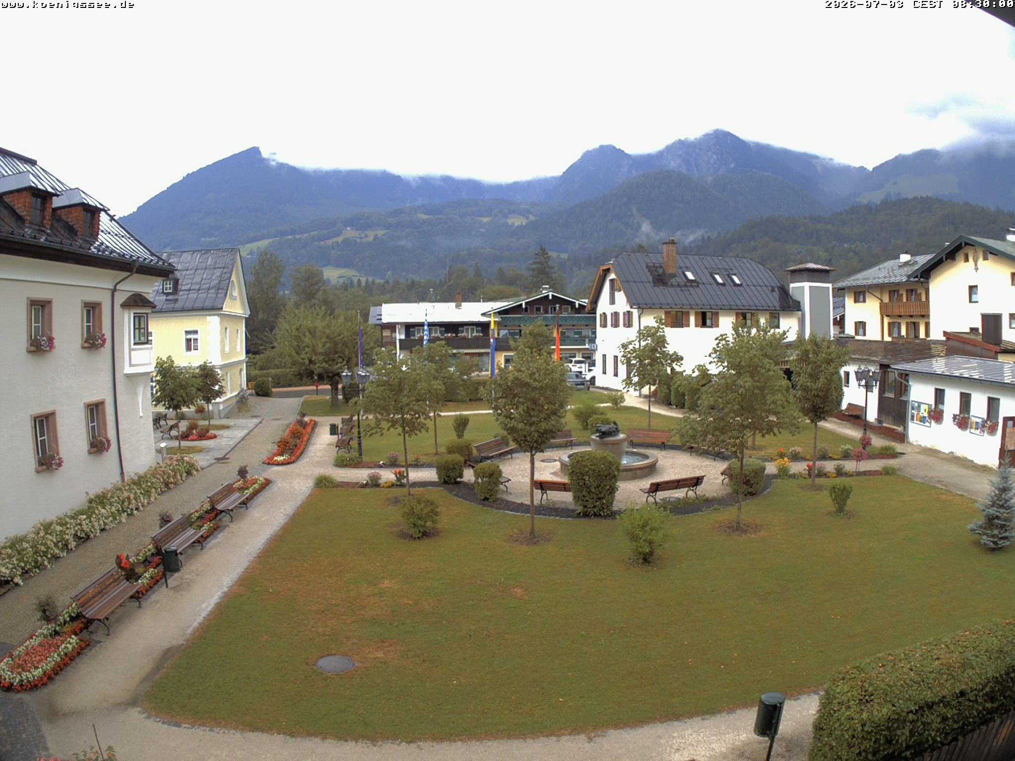 Archiv Foto Webcam Haus des Gastes - Königssee