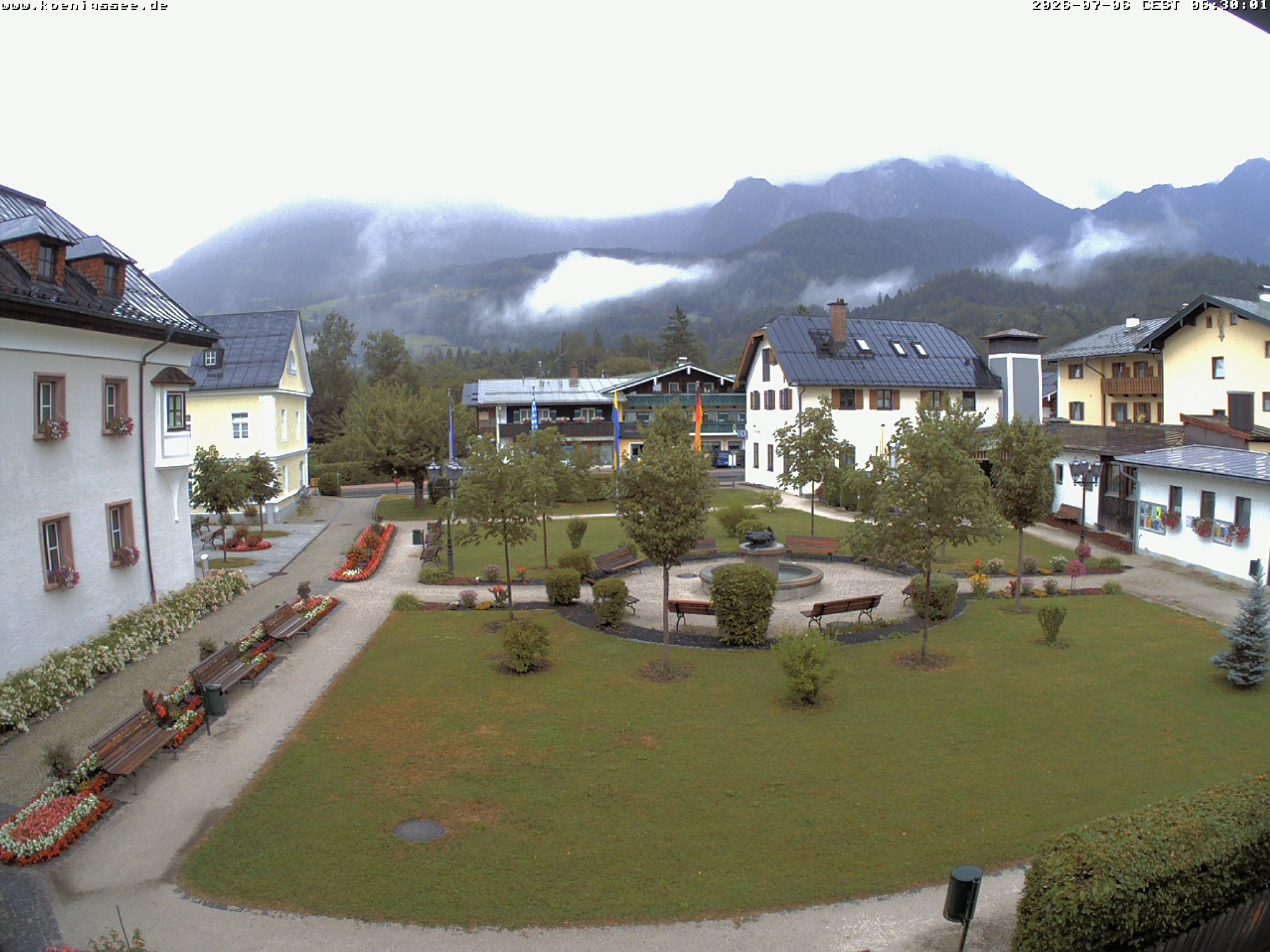 Archiv Foto Webcam Haus des Gastes - Königssee
