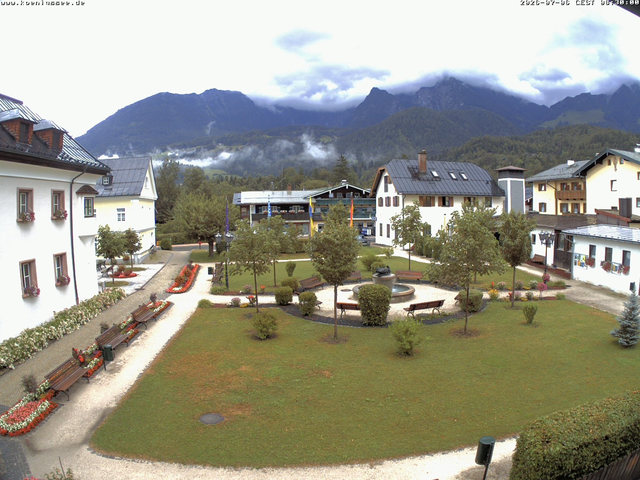Archiv Foto Webcam Haus des Gastes - Königssee