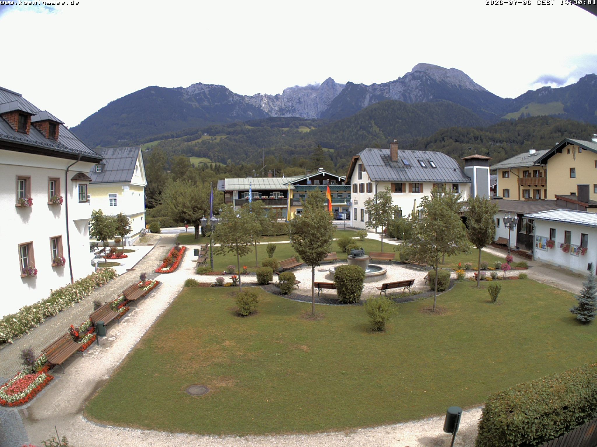 Archiv Foto Webcam Haus des Gastes - Königssee