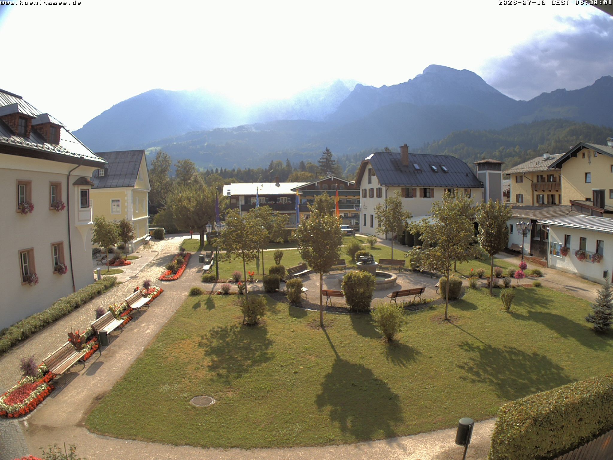 Archiv Foto Webcam Haus des Gastes - Königssee