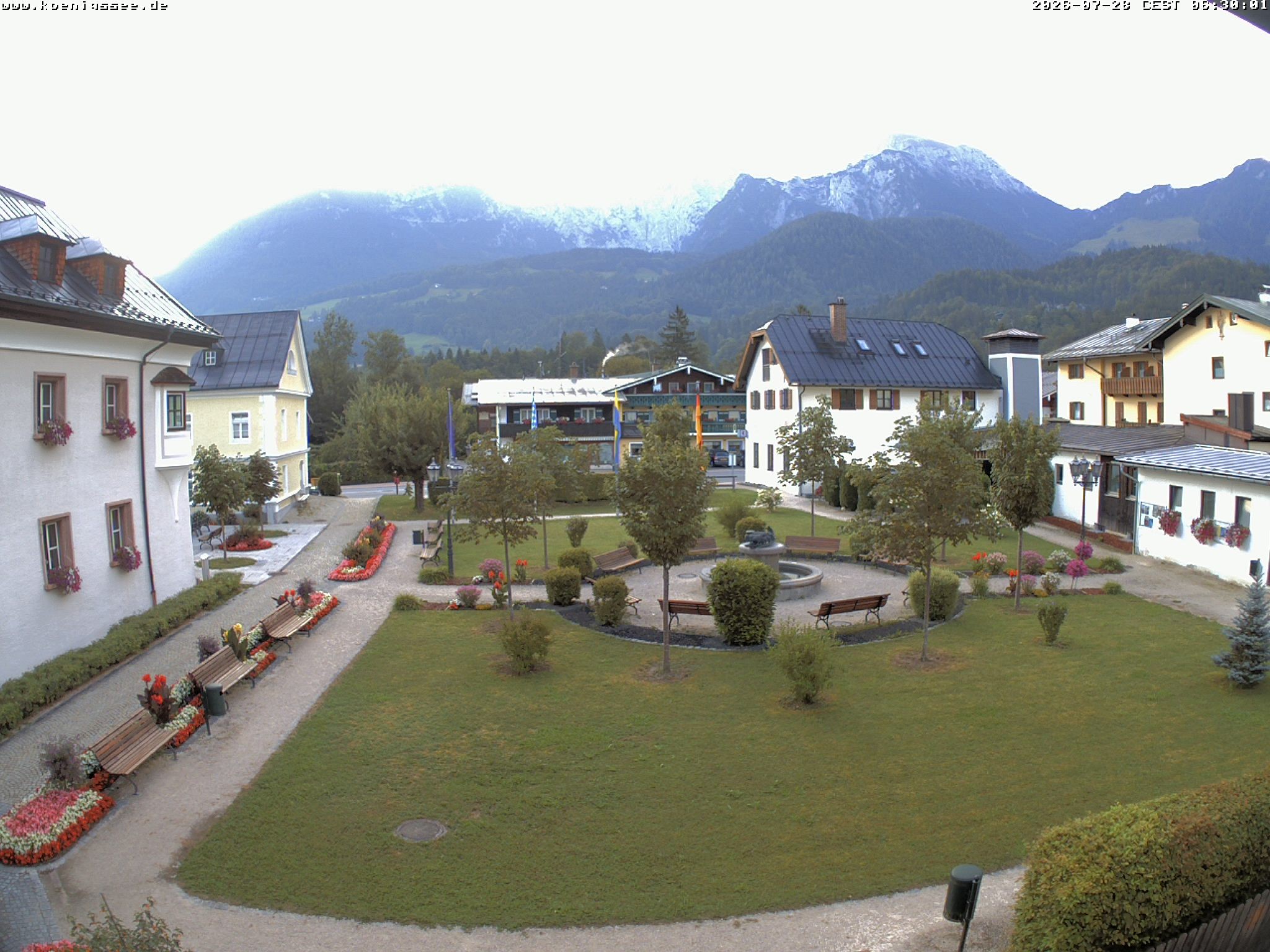 Archiv Foto Webcam Haus des Gastes - Königssee