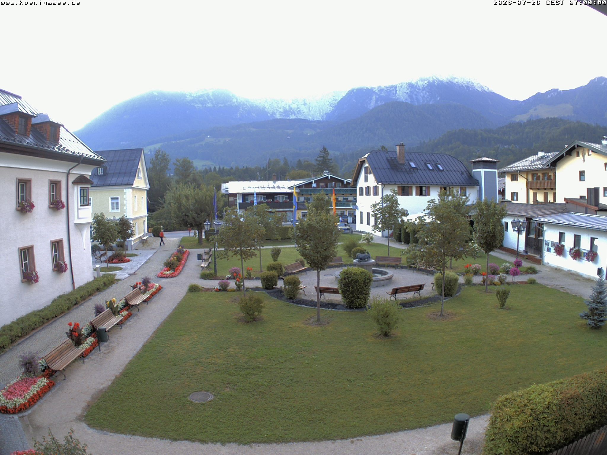 Archiv Foto Webcam Haus des Gastes - Königssee
