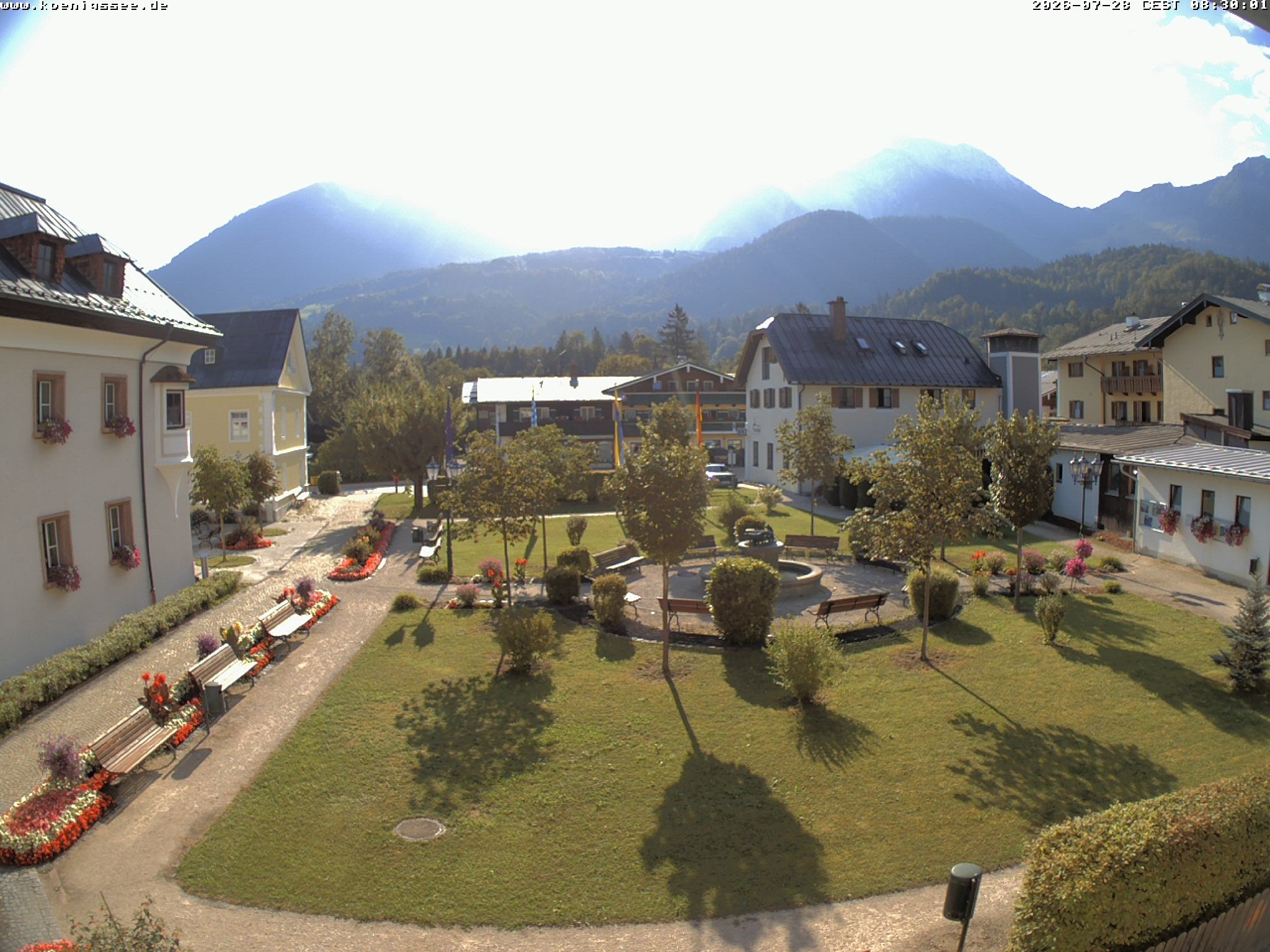 Archiv Foto Webcam Haus des Gastes - Königssee