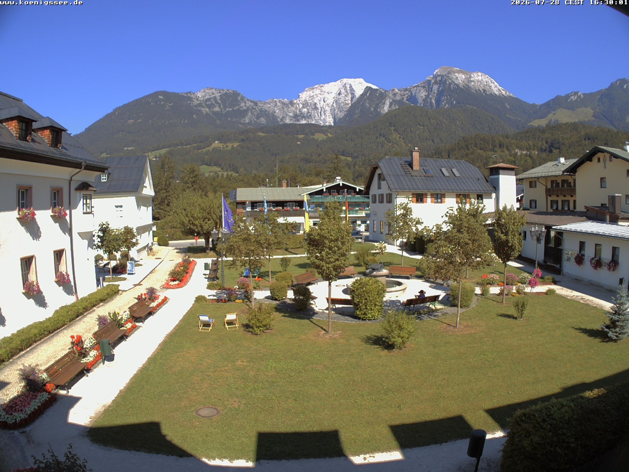 Archiv Foto Webcam Haus des Gastes - Königssee