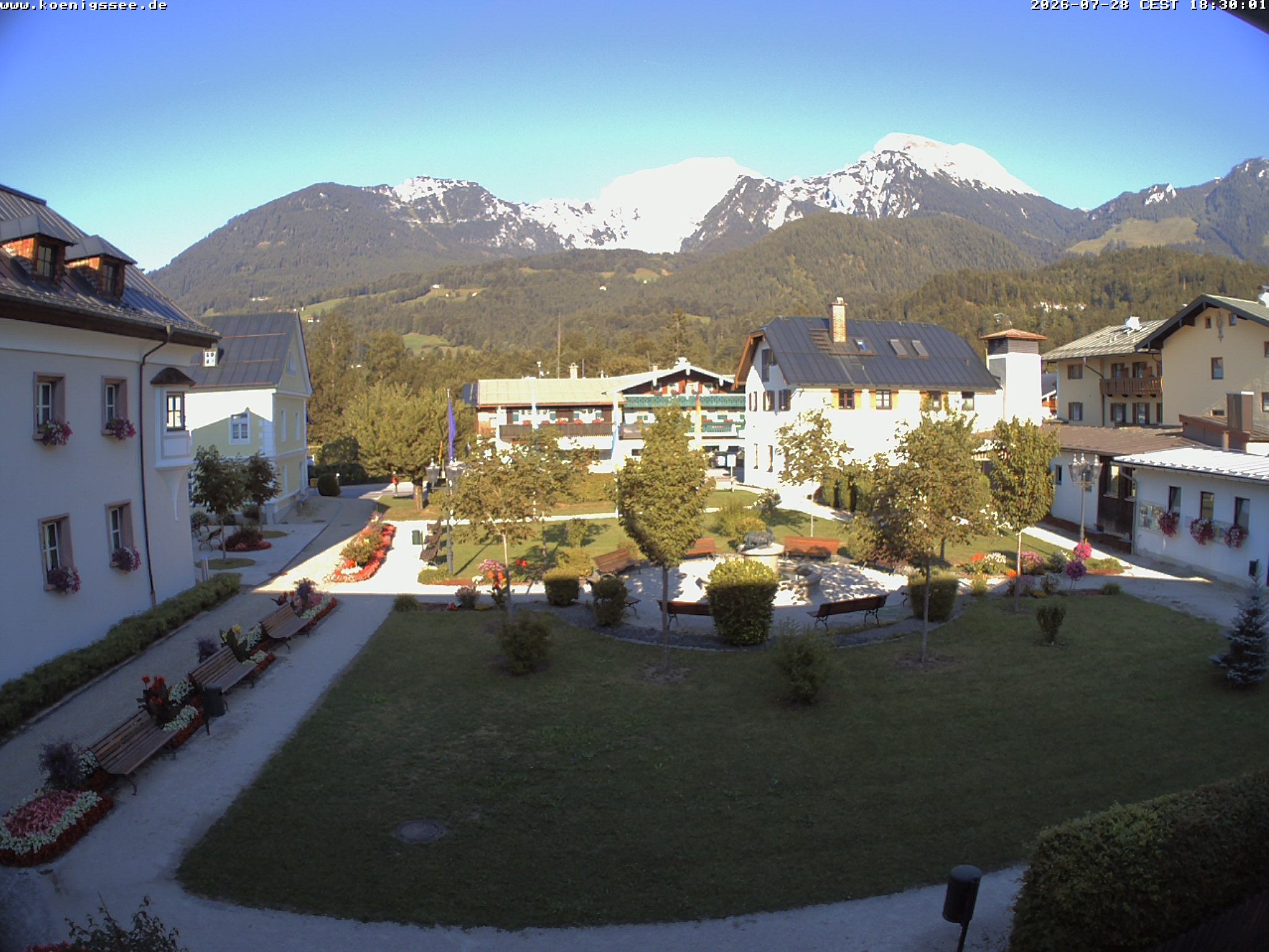Archiv Foto Webcam Haus des Gastes - Königssee