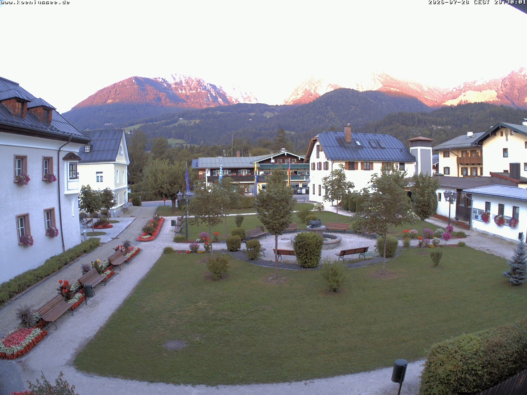 Archiv Foto Webcam Haus des Gastes - Königssee