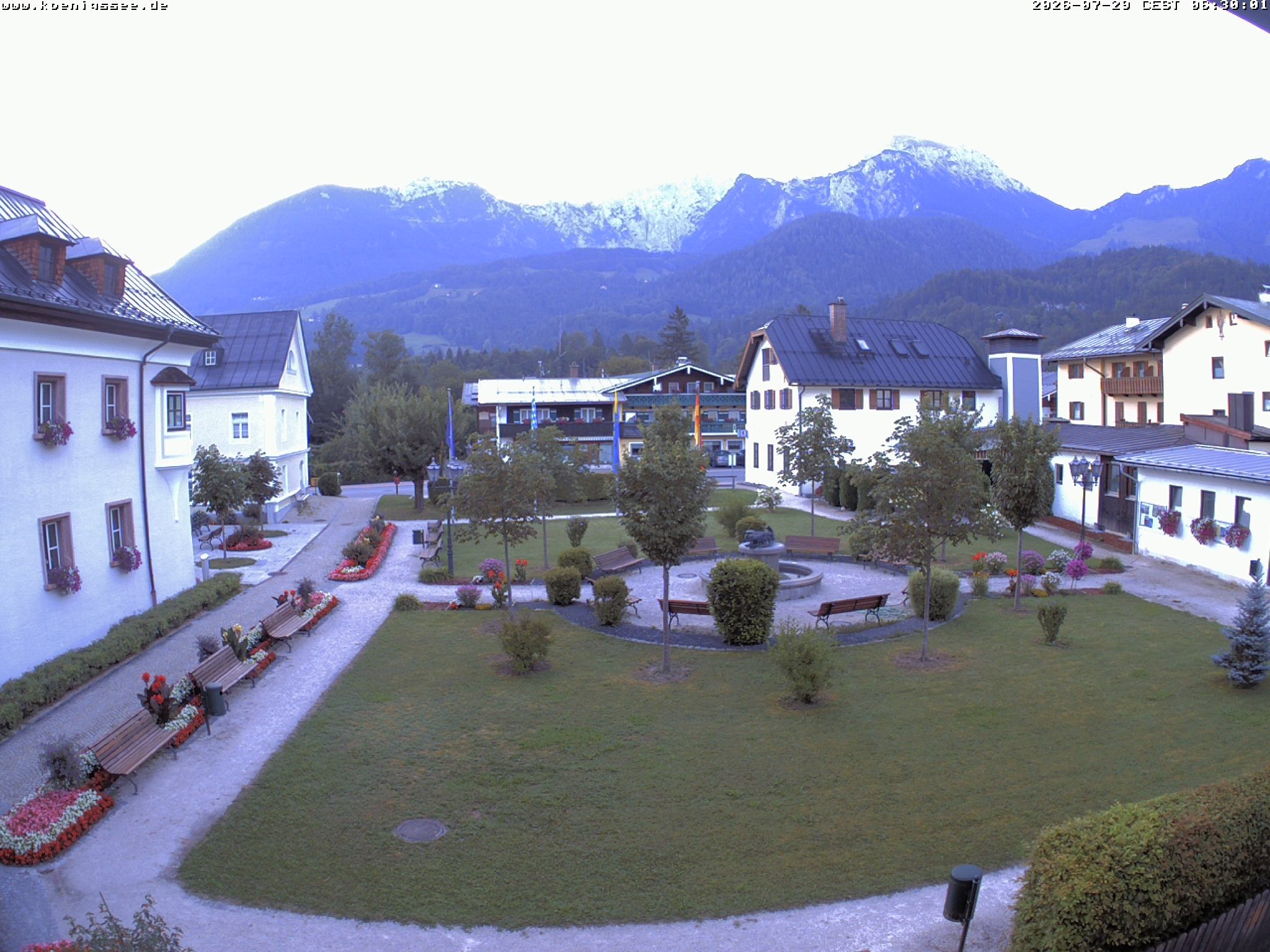 Archiv Foto Webcam Haus des Gastes - Königssee