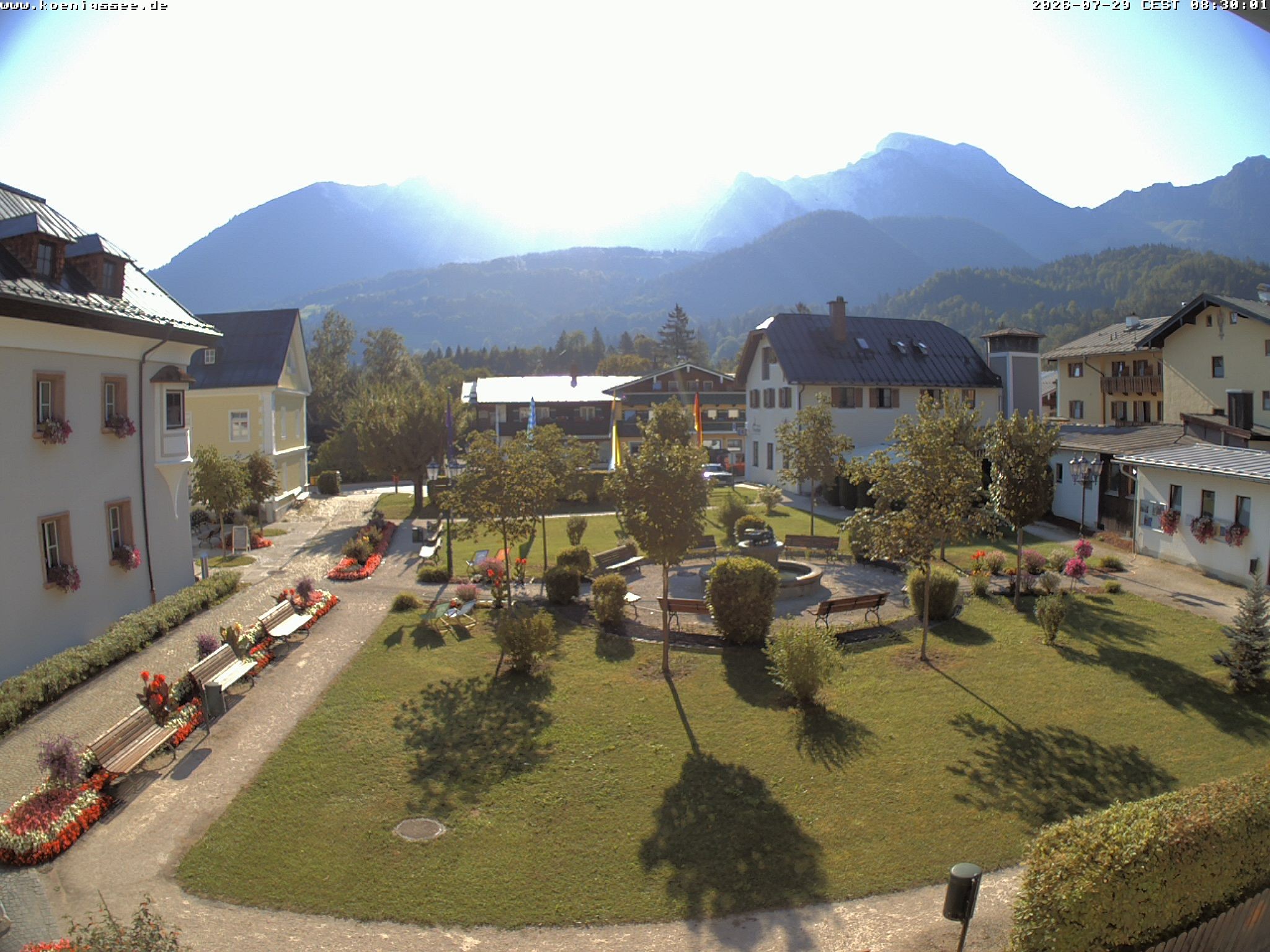 Archiv Foto Webcam Haus des Gastes - Königssee