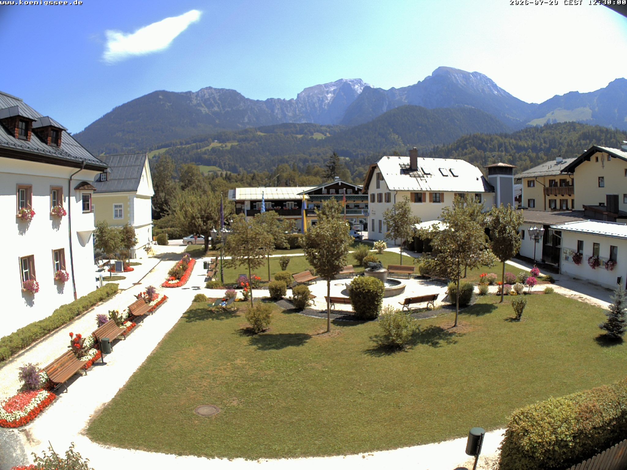 Archiv Foto Webcam Haus des Gastes - Königssee