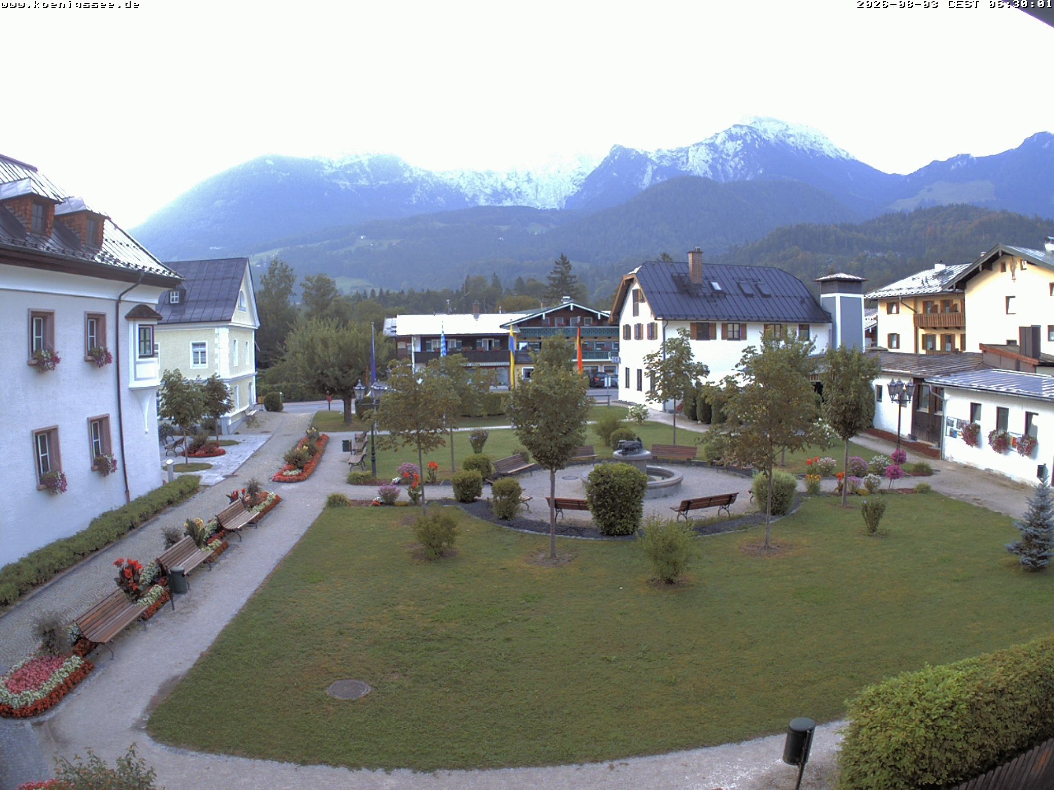 Archiv Foto Webcam Haus des Gastes - Königssee