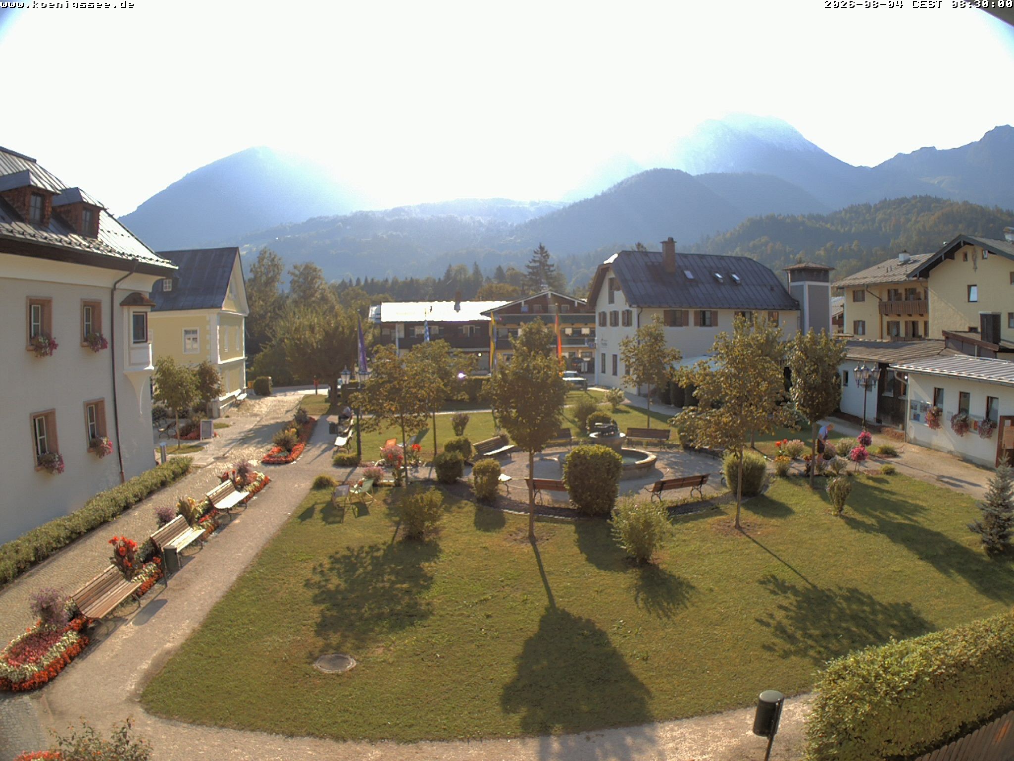 Archiv Foto Webcam Haus des Gastes - Königssee