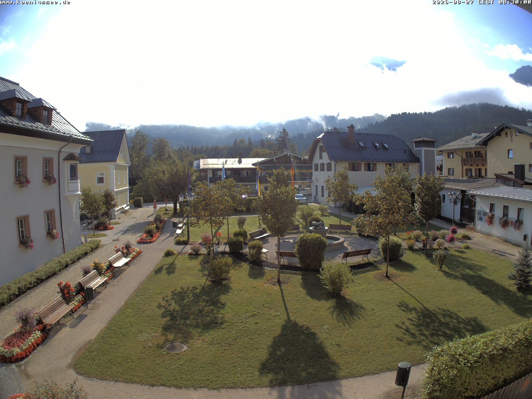 Archiv Foto Webcam Haus des Gastes - Königssee