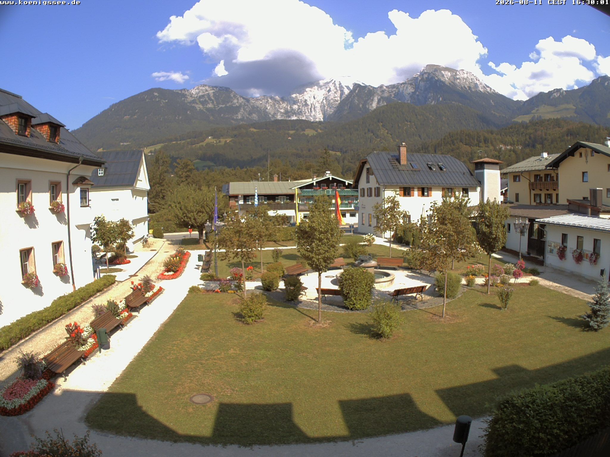 Archiv Foto Webcam Haus des Gastes - Königssee