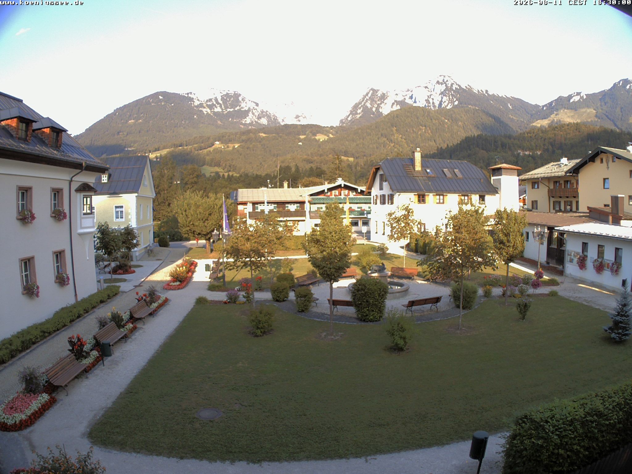 Archiv Foto Webcam Haus des Gastes - Königssee