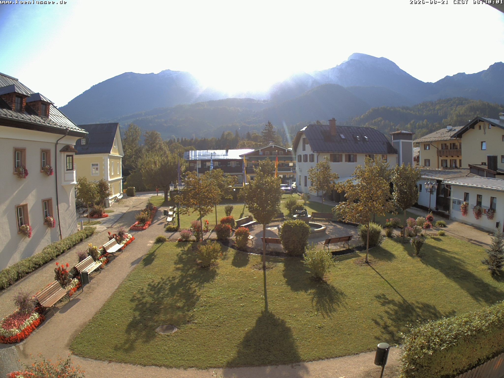 Archiv Foto Webcam Haus des Gastes - Königssee