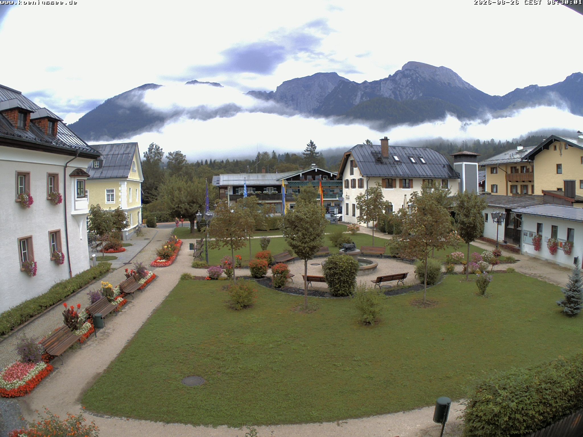 Archiv Foto Webcam Haus des Gastes - Königssee